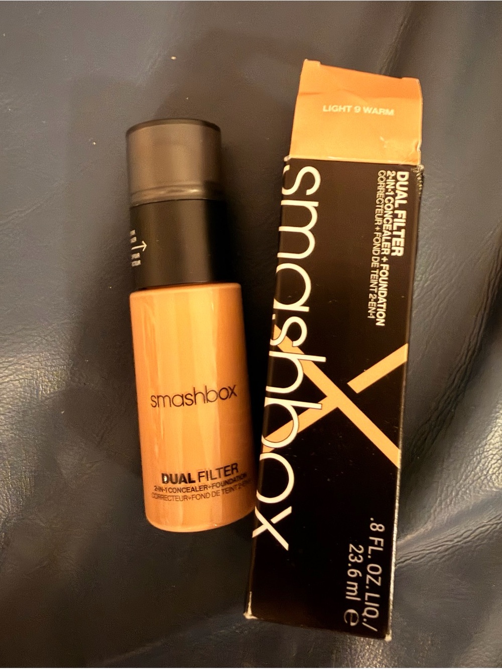 Smashbox Dual Filter Foundation + Concealer - Light 9 Warm BNIB .8 fl oz